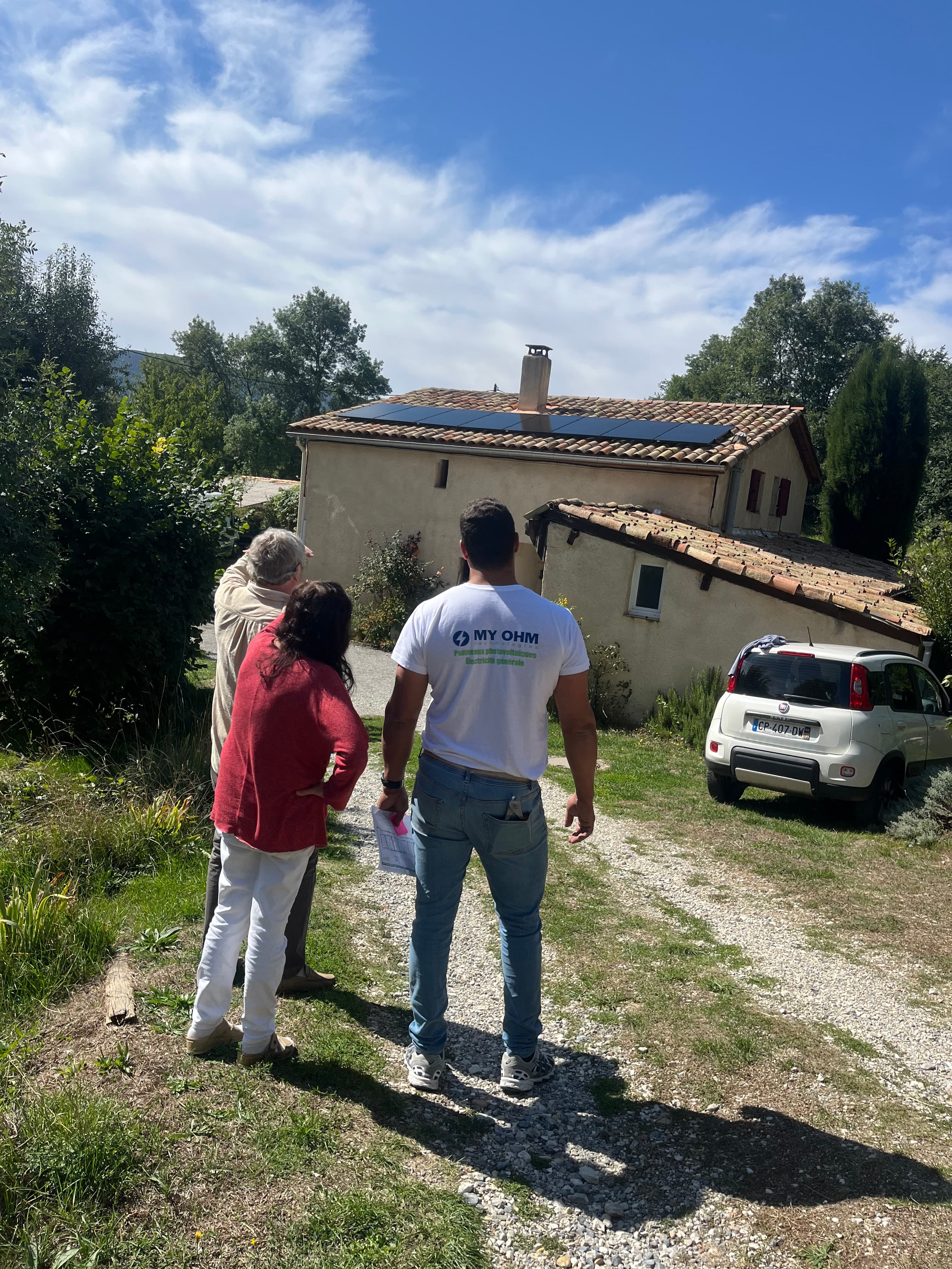 Installation de panneaux solaires