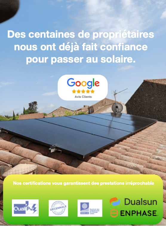 Maison avec panneaux solaires